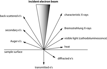 incident electron beam interactions