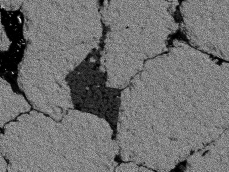 EDS spectrum clay example Si map