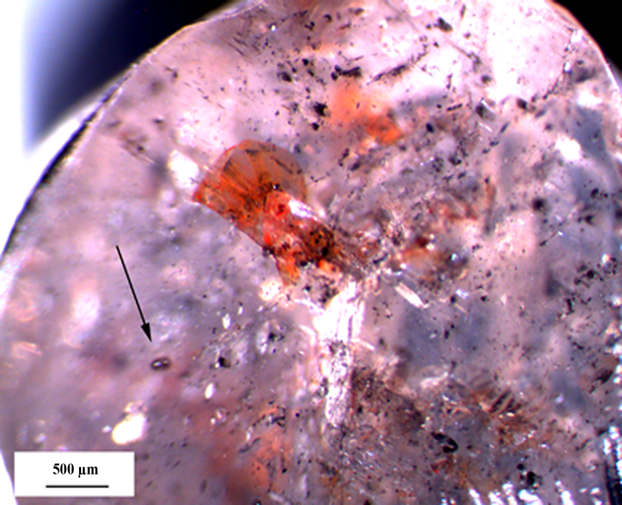 diamond with inclusions